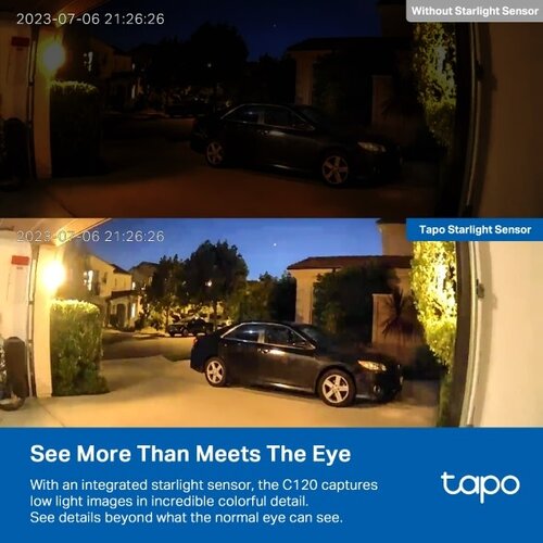 TP-Link Tapo C120 Tapo Indoor/Outdoor Wi-Fi Home Security Camera