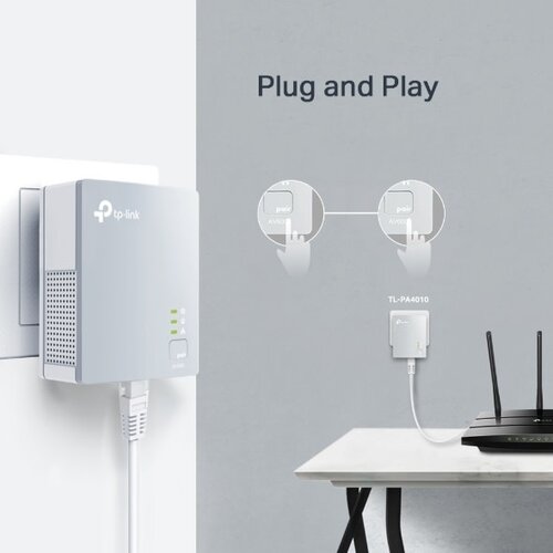 TP-Link AV600 Powerline Starter Kit TL-PA4010