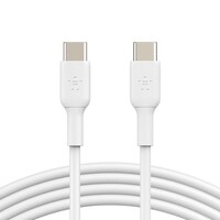 BoostCharge USB-C to USB-C Cable (2m / 6.6ft, White)