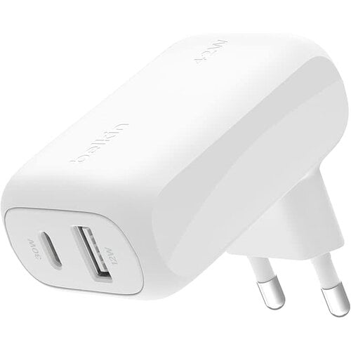 Belkin BoostCharge 42W Dual Port 30W USB-C PD PPS + 12W USB-A