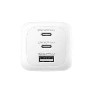 Belkin BoostCharge Pro 3-Port GaN Wall Charger 100W + Travel Adapter Kit Belkin BoostCharge Pro 3-Port GaN Wall Charger 100W + Travel Adapter Kit