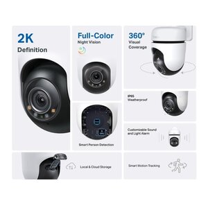 TP-Link Outdoor Pan/Tilt Security WiFi Camera 2K