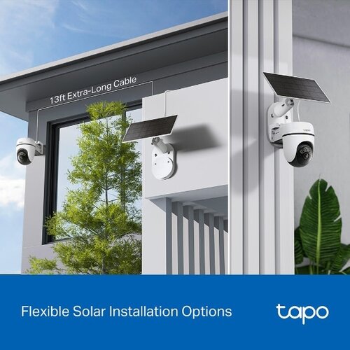 Solar-Powered Pan/Tilt Security Camera Kit