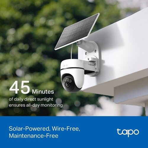 Solar-Powered Pan/Tilt Security Camera Kit