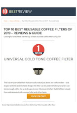 REUSABLE OVAL COFFEE FILTER (1 TO 5 CUPS)