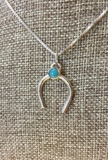 Min*Designs Horseshoe Charm Necklace, Sterling Silver