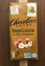 Chocolove Hazelnut Milk Chocolate Bar 3.2 oz