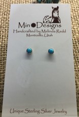 Min*Designs Earrings, Plain Bezel Post