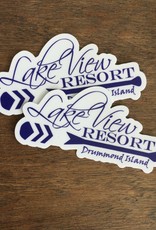 Sticker Mule Lake View Resort Stickers, small