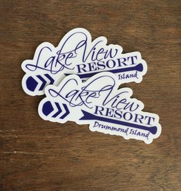 Sticker Mule Lake View Resort Stickers, small