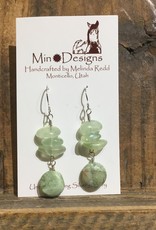 Min*Designs African Green Opal & Prehnite Earrings MR-742
