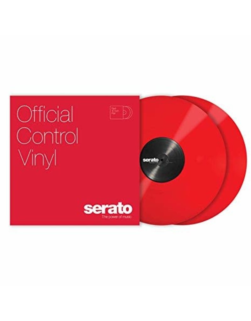 12" Red Serato Control Vinyl Pair (Pair)