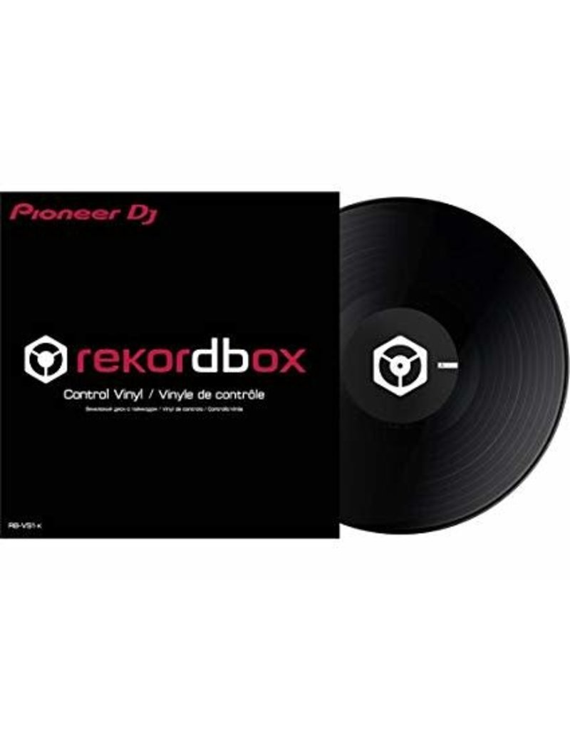 12" Black Control Vinyl for Rekordbox DJ (Single)- Pioneer DJ