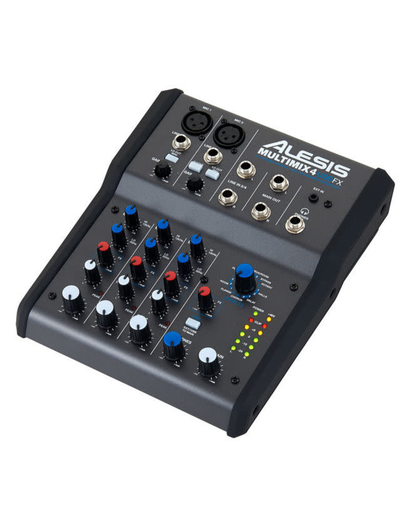 シルバー/レッド ALESIS アレシス MultiMix 4 USB FX インターフェース