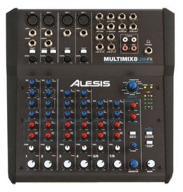 Alesis MultiMix 8 USB FX 8 Channel Mixer with Effects & USB Audio Interface