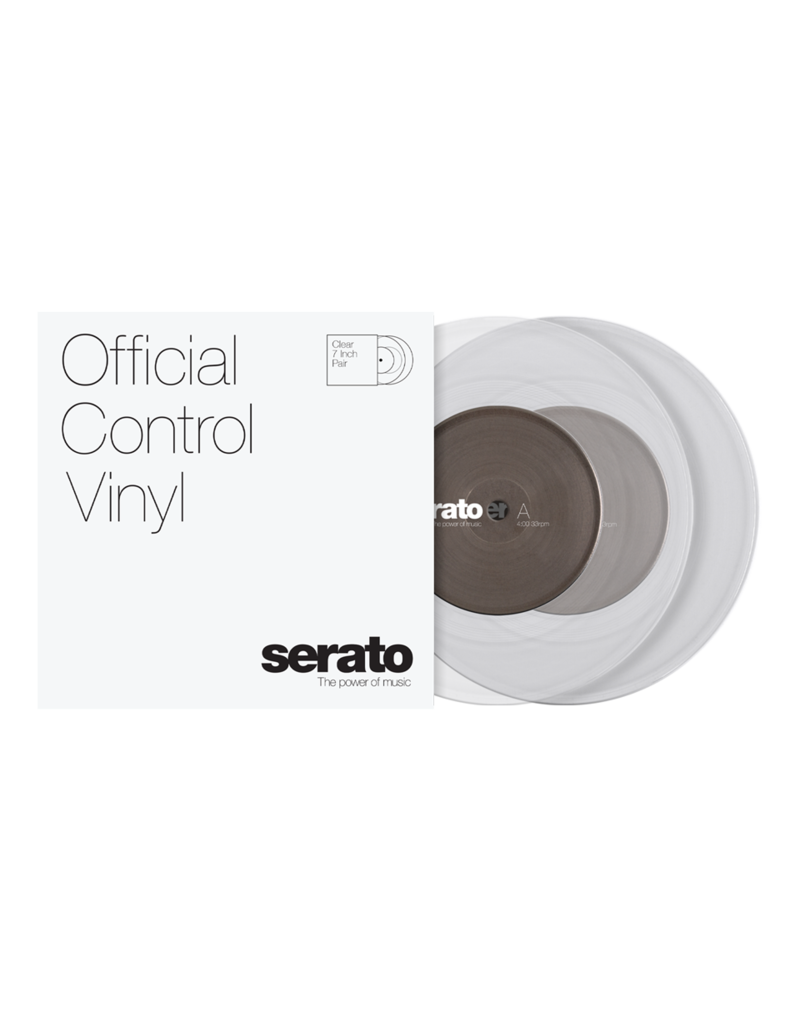 7" Clear Serato Control Vinyl (Pair)