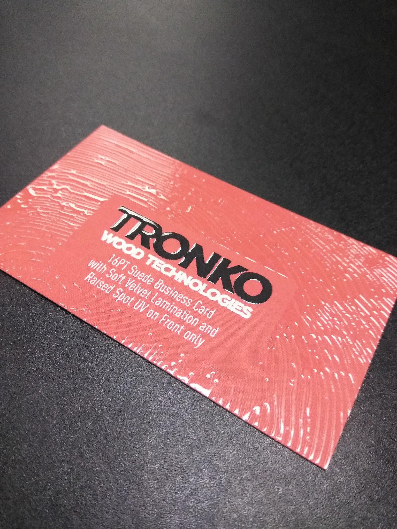 2 X 3 5 16pt Suede Business Cards W Raised Spot Uv On Both 2 X 3 5 16pt Suede Business Cards W