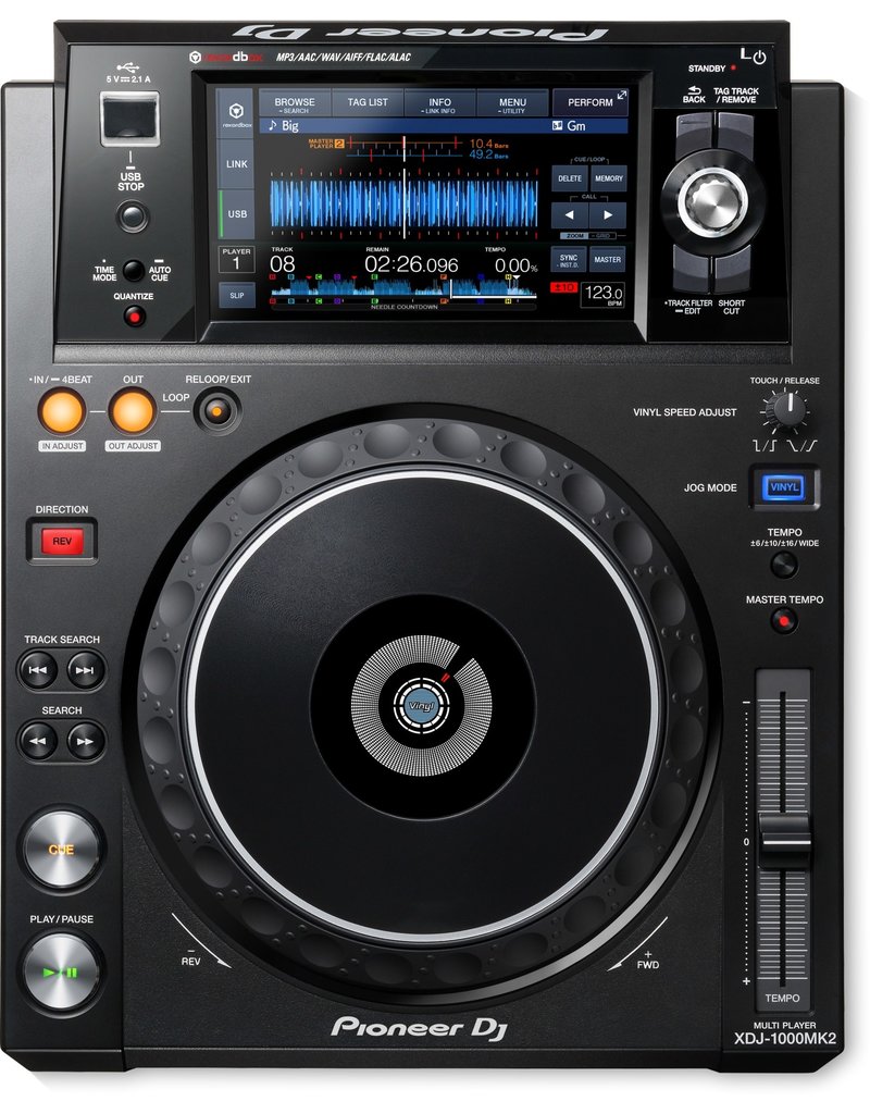 XDJ-1000MK2 Digital DJ Deck with Wi-Fi Playback, Advanced Playback Options, Pro DJ Link Interconnectivity - Pioneer DJ