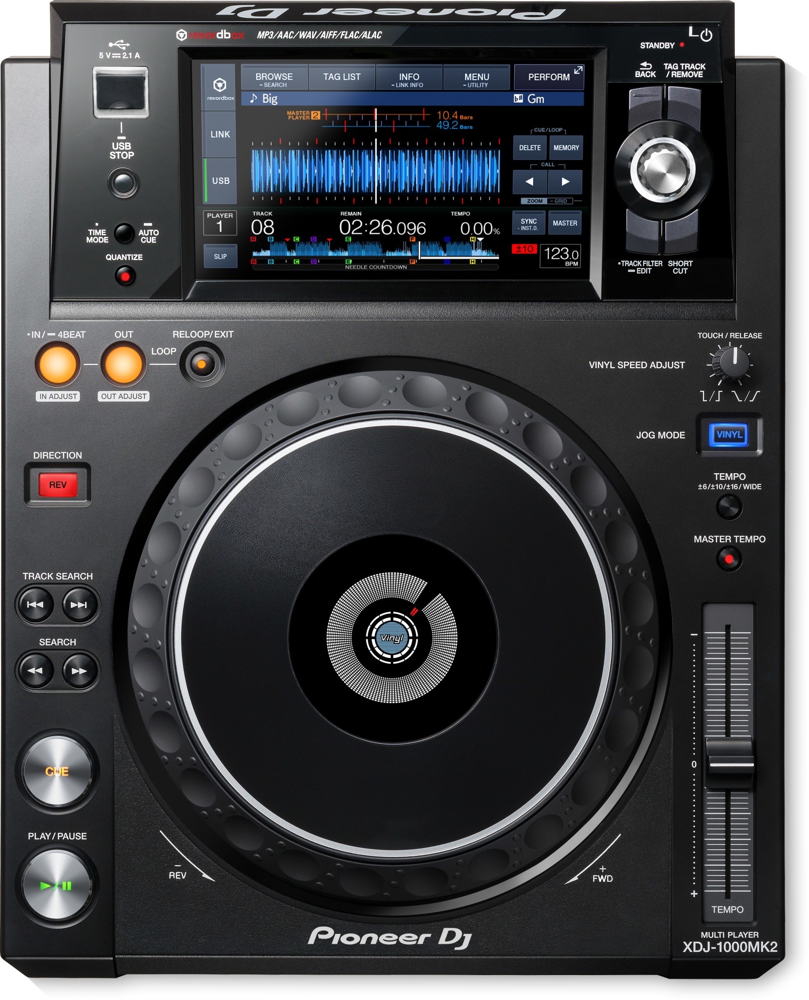 DJセット Pioneer CDJ1000 CDJ800 VMC-002xl XDJ-1000MK2 PERFORMANCE DIGITAL MULTI PLAYER w/ 7