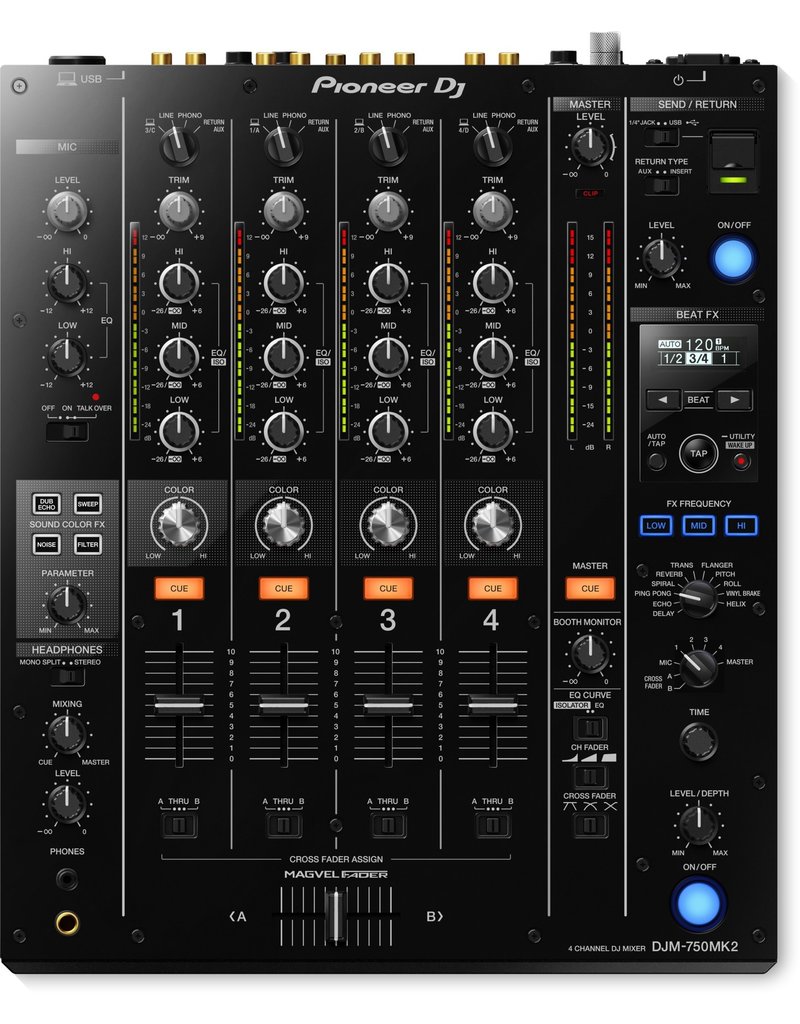 DJM-750MK2 4-Channel DJ Mixer w/ Club DNA - Pioneer DJ