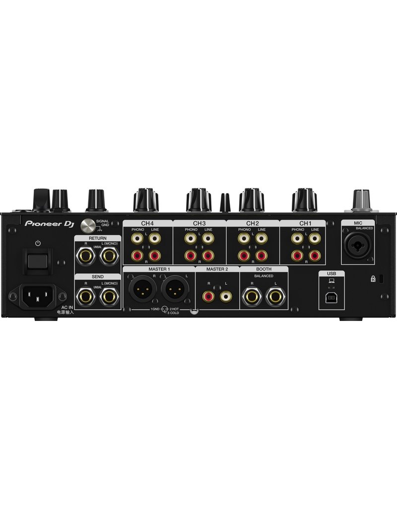 DJM-750MK2: 4-channel Digital DJ Mixer with Analog and Digital I/O, 6 Sound Color FX, 11 Beat FX, 3-band Switchable Iso EQs, and Send/Return Loop - Pioneer DJ