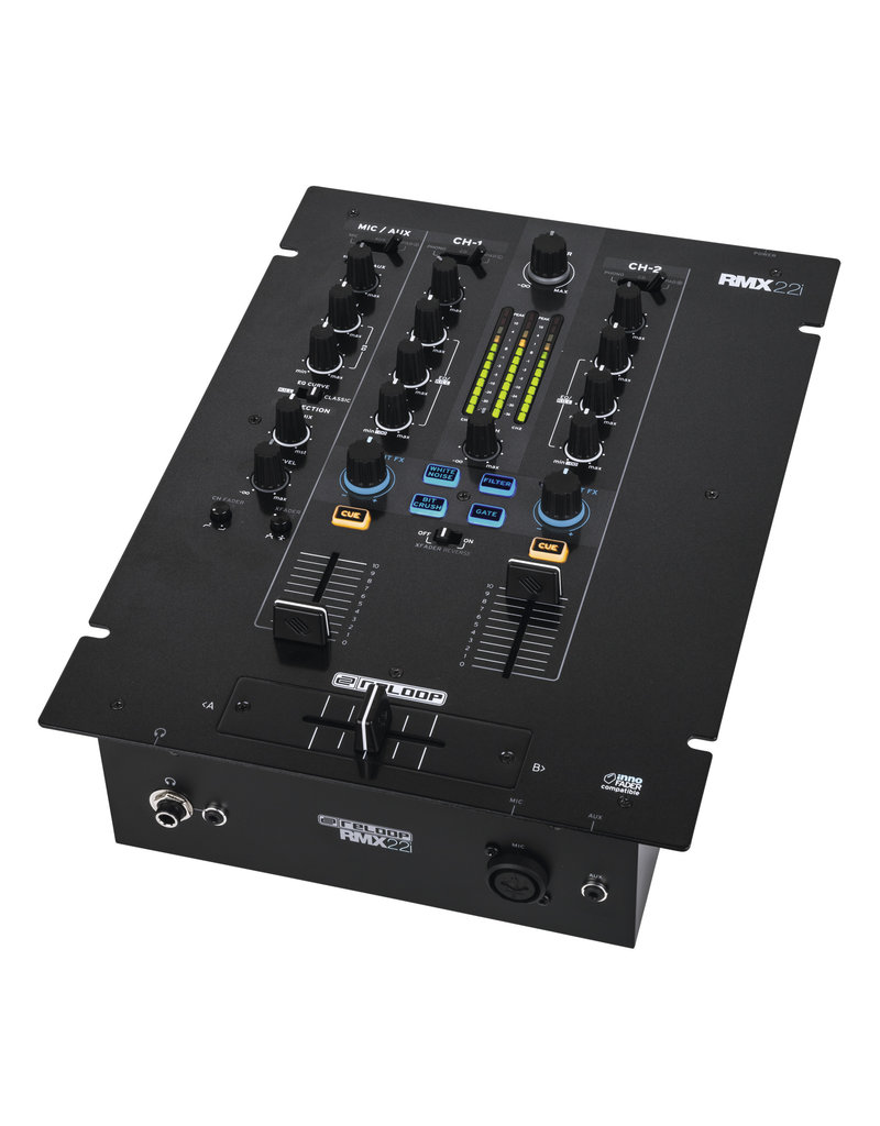 Reloop RMX-22i 2+1 Channel DJ Mixer w/ Digital Audio Architecture and Integrated Sound Colour Effects