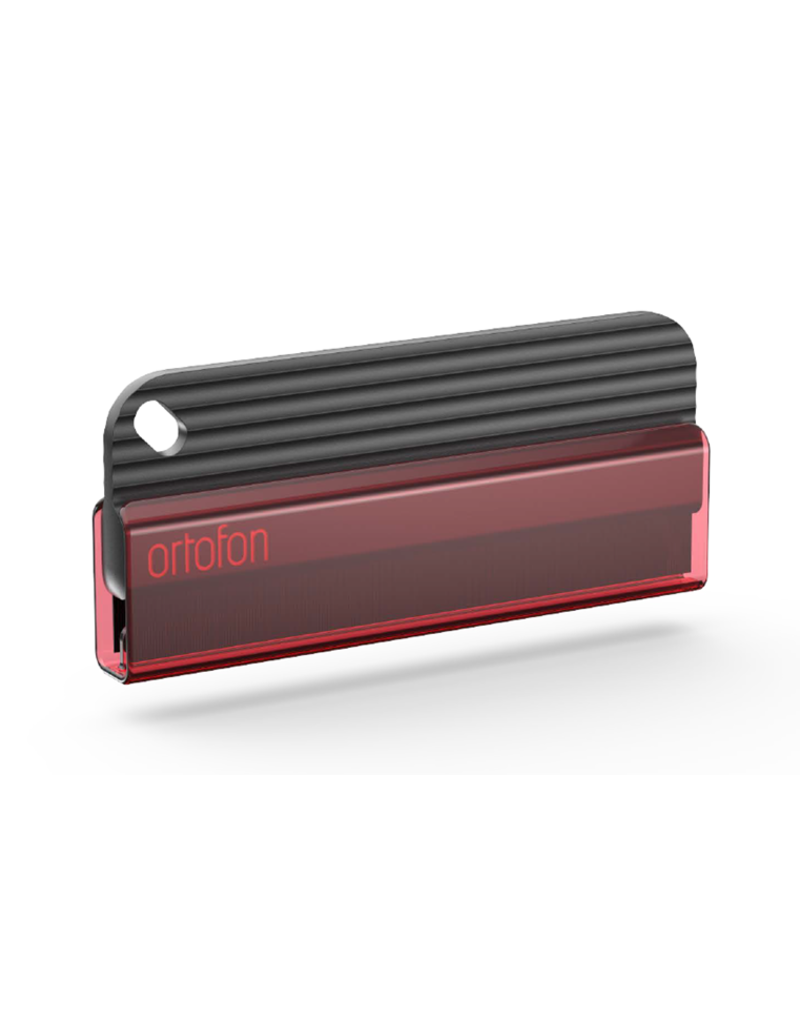 Ortofon Record Brush with Anti-Static Carbon Fiber Bristles and Red Sheath