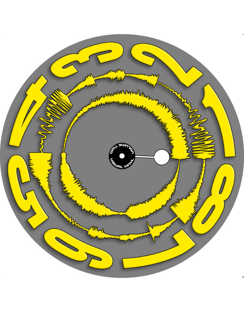VISUAL VINYL VOL. 2 - 12"  Yellow on Grey Scratch Record