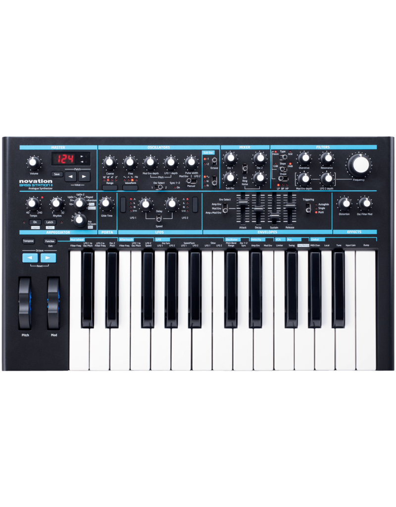 Novation Bass Station II Analogue Monosynth Synthesizer - Mile