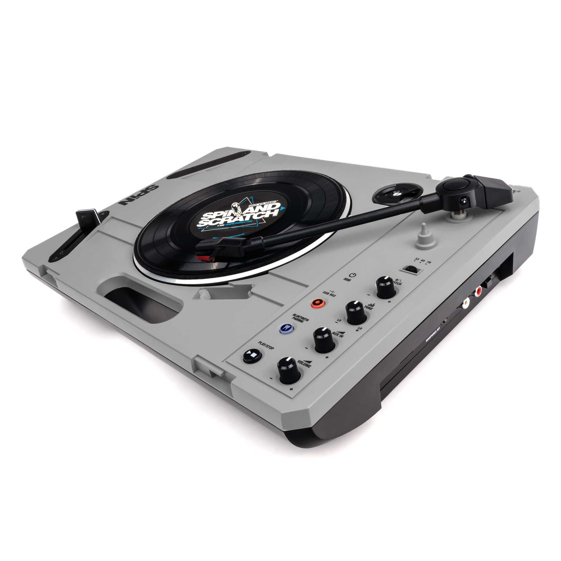 Reloop SPIN Portable DJ Turntable w/ Bluetooth, USB Recording, 7