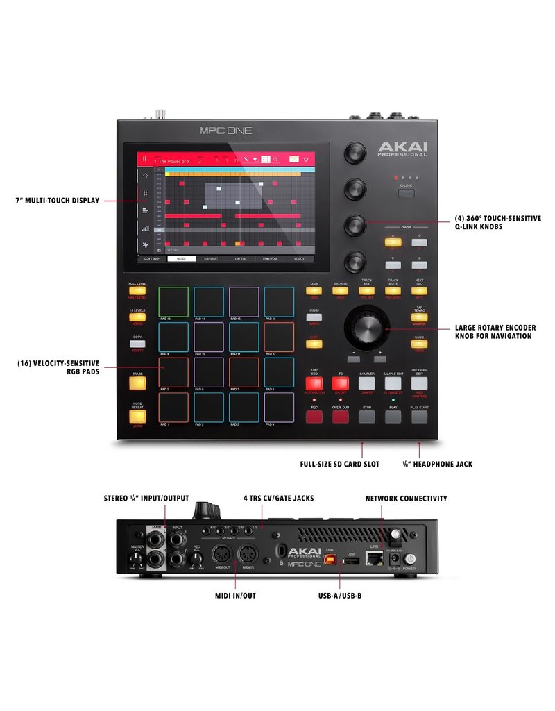 Akai Professional MPC One Standalone Music Production Center (Last One)