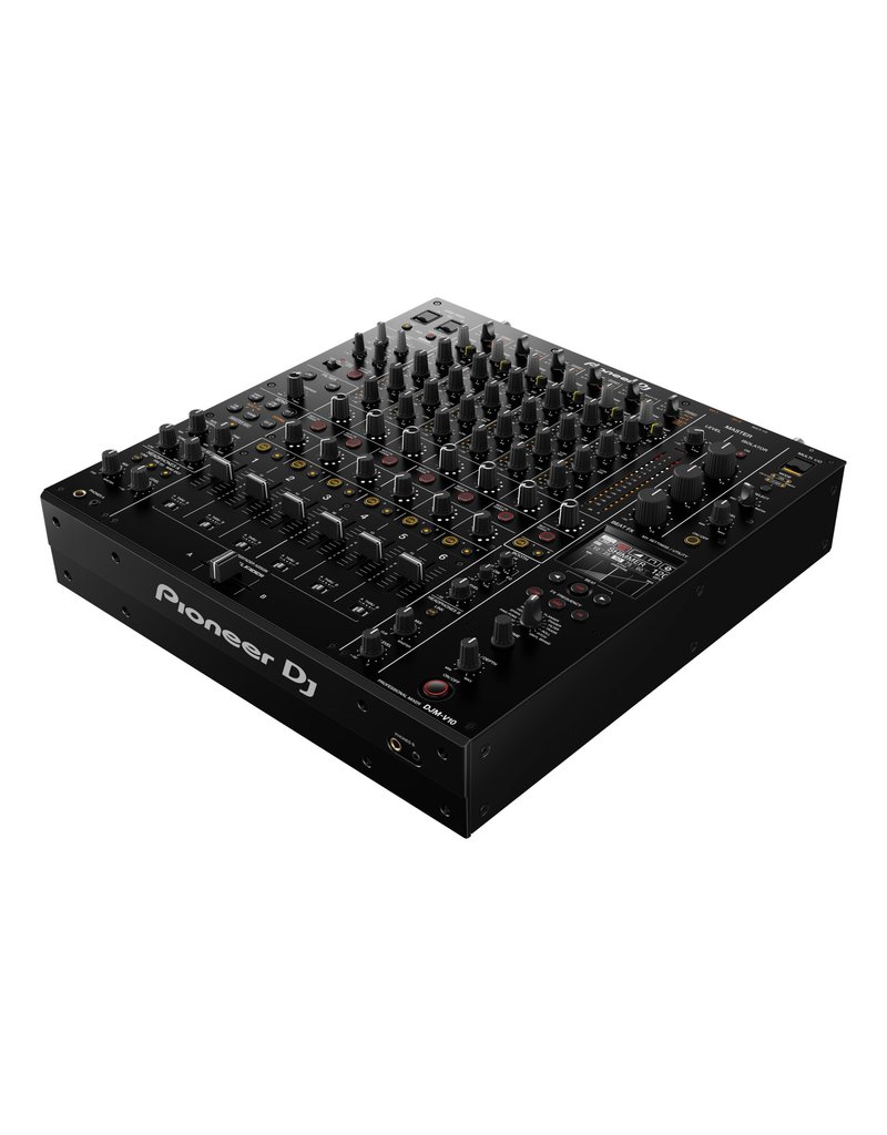 DJM-V10: 6-channel Digital DJ Mixer with Analog and Digital I/O, Pro DJ Link, Dedicated Filter and Compressor Per Channel, Dual USB, Dual Headphone Outs, and Booth EQ - Pioneer DJ