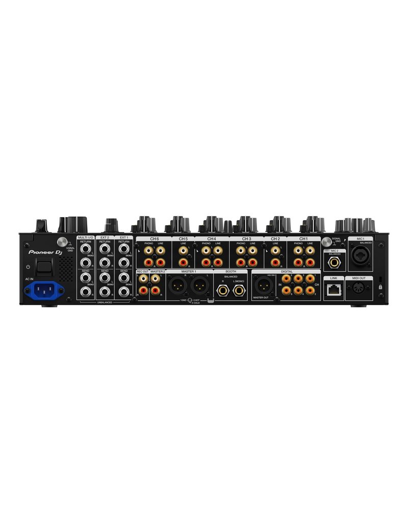 DJM-V10: 6-channel Digital DJ Mixer with Analog and Digital I/O, Pro DJ Link, Dedicated Filter and Compressor Per Channel, Dual USB, Dual Headphone Outs, and Booth EQ - Pioneer DJ