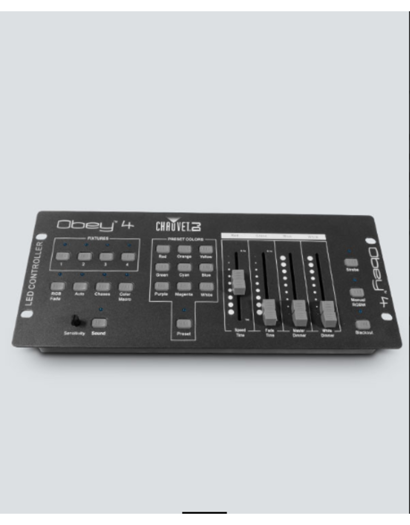 Chauvet DJ Chauvet DJ Obey 4 DMX Controller for LED Wash Lights with 3- or 4- Channel Modes