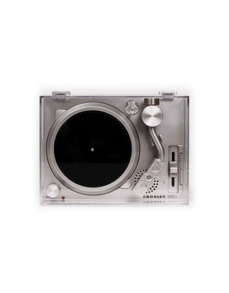 Crosley Crosley RSD3 Mini Turntable for 3-inch Vinyl Records, Silver (CR6037A-SI)