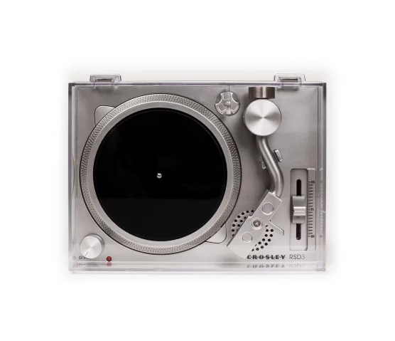 Crosley RSD3 Mini Turntable for Real 3-inch Vinyl Records Silver