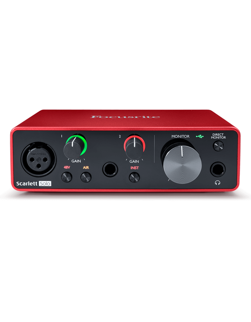 Focusrite Scarlett Solo Studio 4th Gen USB Audio Interface — DJ TechTools