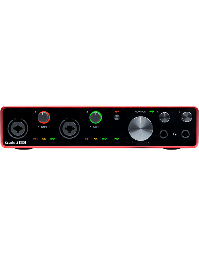 Focusrite Scarlett 8i6 (3rd Gen) USB Audio Interface CABLE KIT – Kraft Music