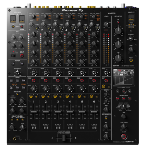 DJM-V10 6-Channel Professional DJ Mixer - Pioneer DJ - Mile High