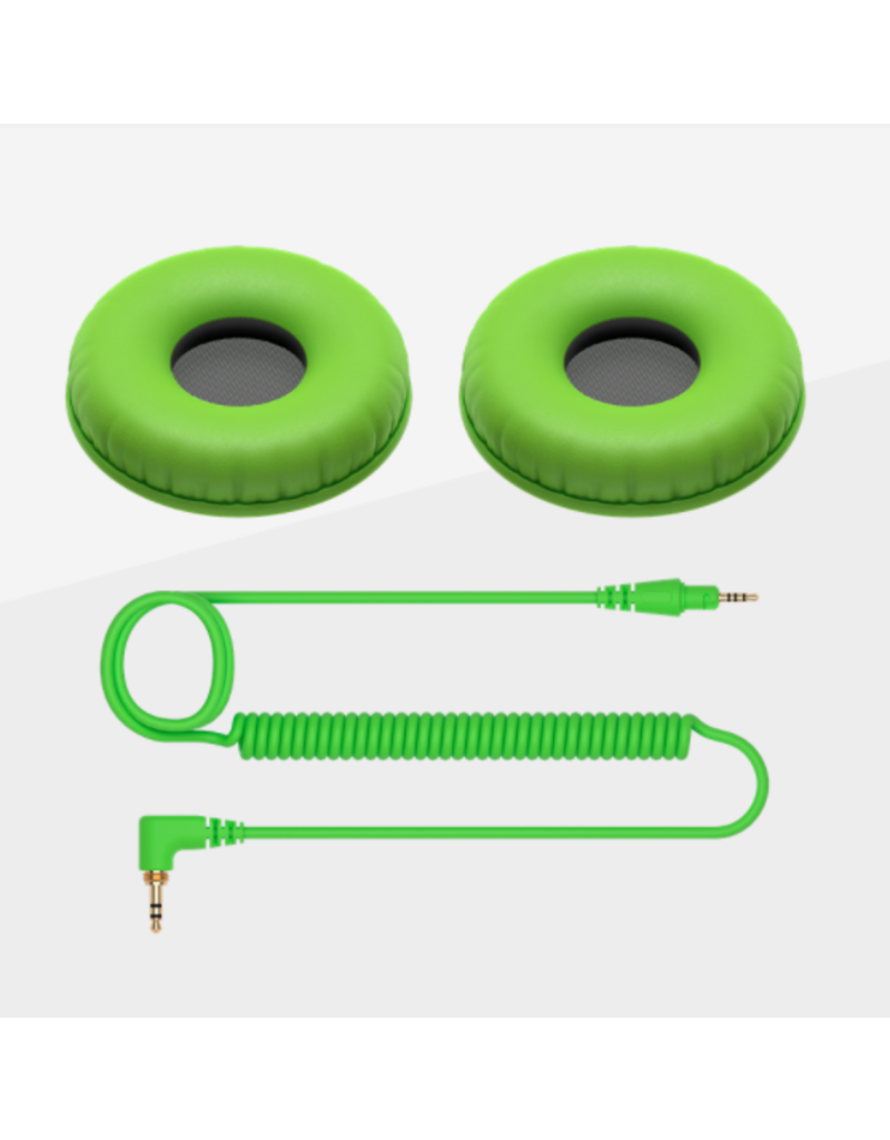 HC-CP08 CUE1 Series Ear Pads and Cord (Green) - Pioneer DJ