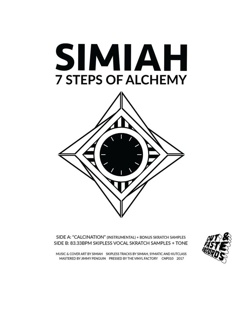 Cut & Paste 7 Steps Of Alchemy: Simiah 7" Scratch Record - Cut & Paste Records
