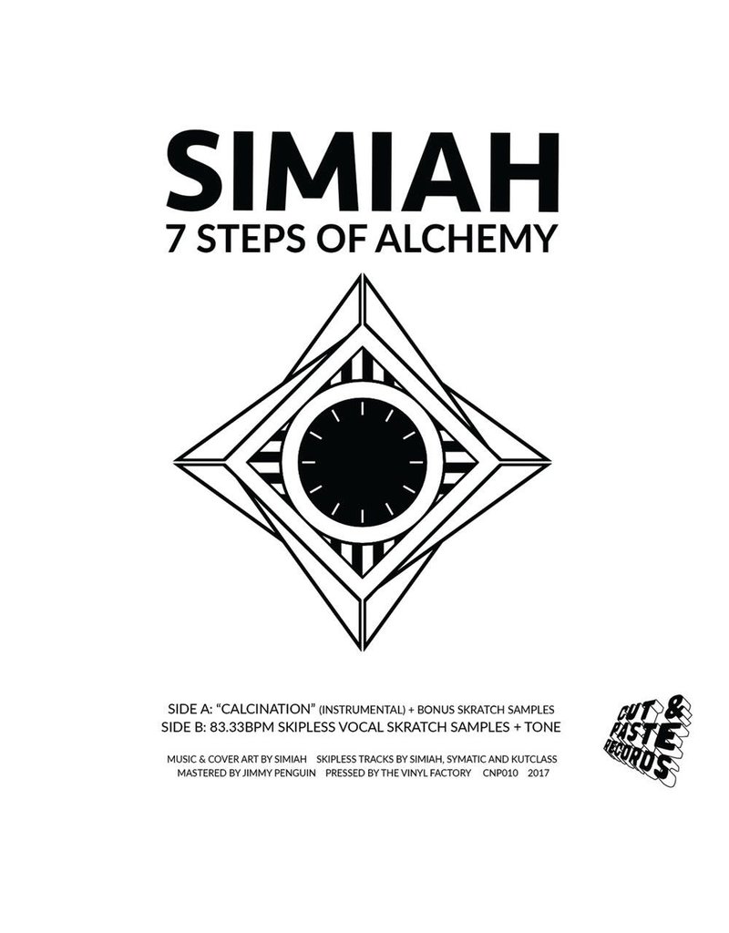 Cut & Paste 7 Steps Of Alchemy: Simiah 7" Scratch Record - Cut & Paste Records