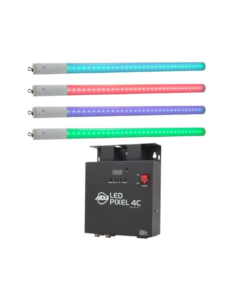 ADJ ADJ LED Pixel Tube 360 SYS Set of 4 Color Changing LED Tubes and 4 Ch Driver