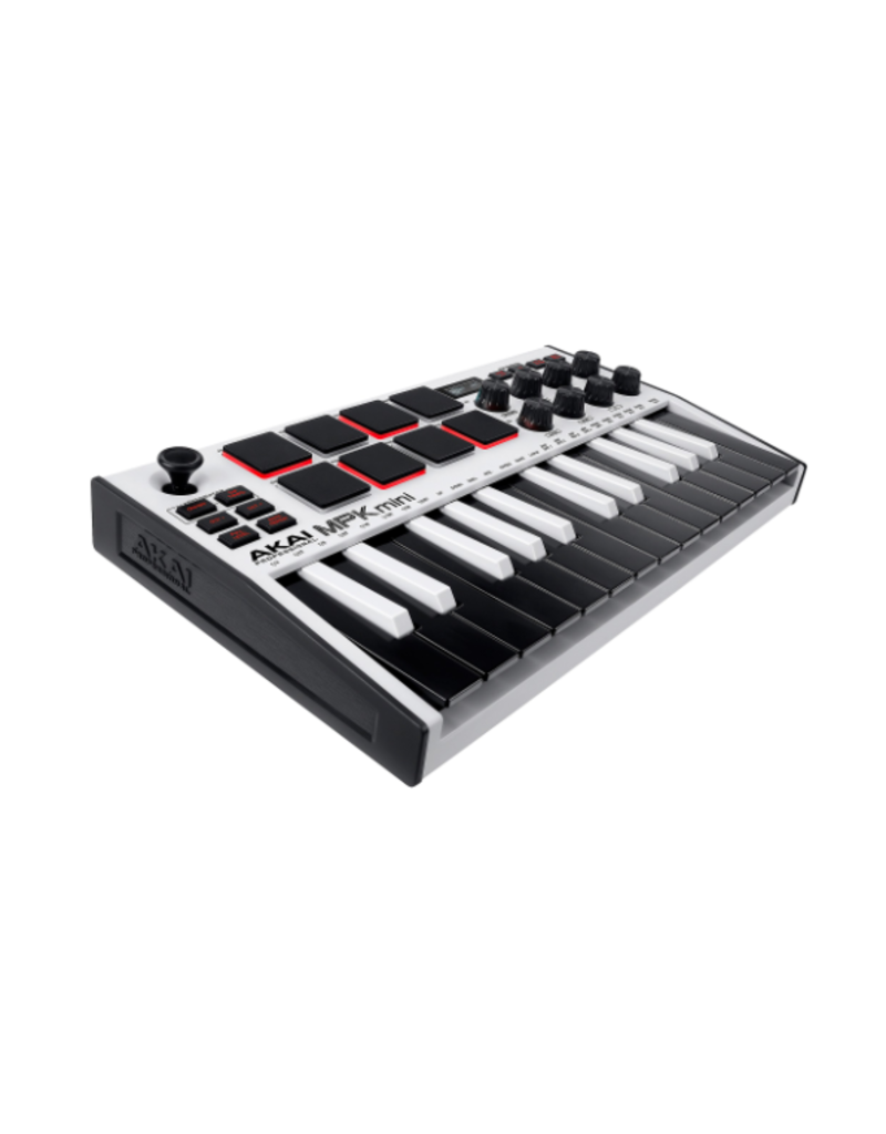 Akai MPK Mini Mk3 WHITE SE Compact Keyboard & Pad Controller - Mile High DJ  Supply