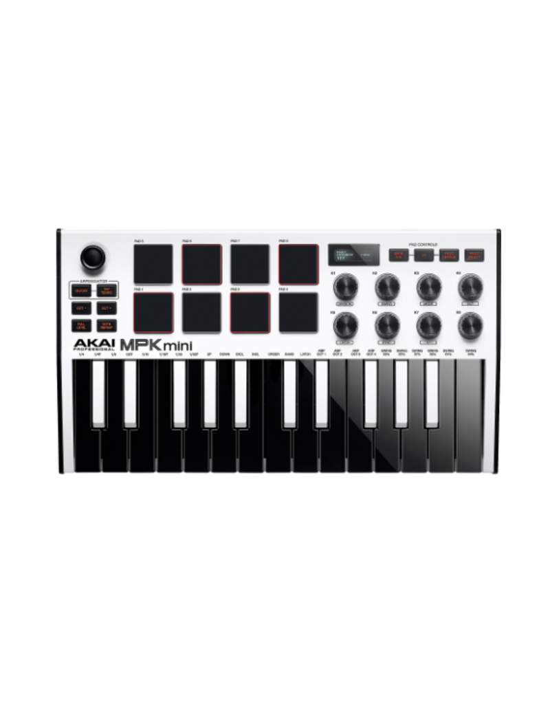 AKAI OPEN BOX! Akai Pro MPK Mini MK3 25-Key MIDI Controller WHITE (MPKMINI3W)