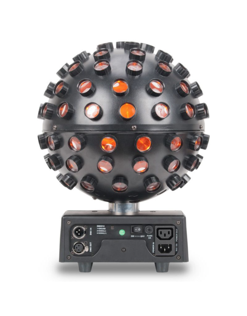 ADJ ADJ Startec Starburst LED Sphere Effect Rotates to Music and Shoots Out RGBWAP Beam Effects