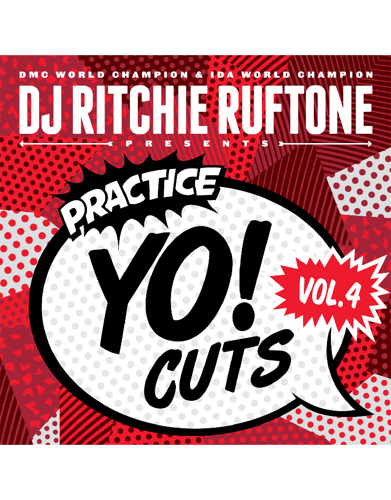 Turntable Training Wax Ritchie Ruftone Practice Yo! Cuts Vol. 4 ::: 12" RED Scratch Record