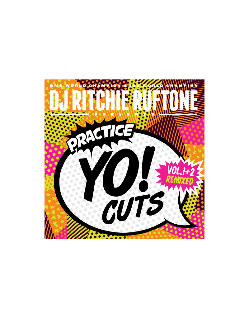 Turntable Training Wax Ritchie Ruftone Practice Yo! Cuts Vol. 1 + 2 Remixed 7" WHITE Scratch Record
