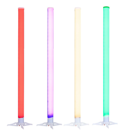 Eliminator ADJ Eliminator Lighting LED BP Tubes 4 Pak Rechargeable Battery Powered Color Changing Plastic LED Tubes