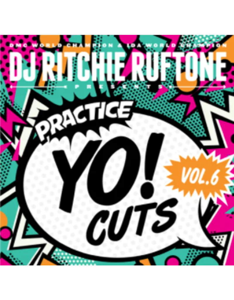 Turntable Training Wax Ritchie Ruftone Practice Yo! Cuts Vol. 6 7" MAGENTA Scratch Record